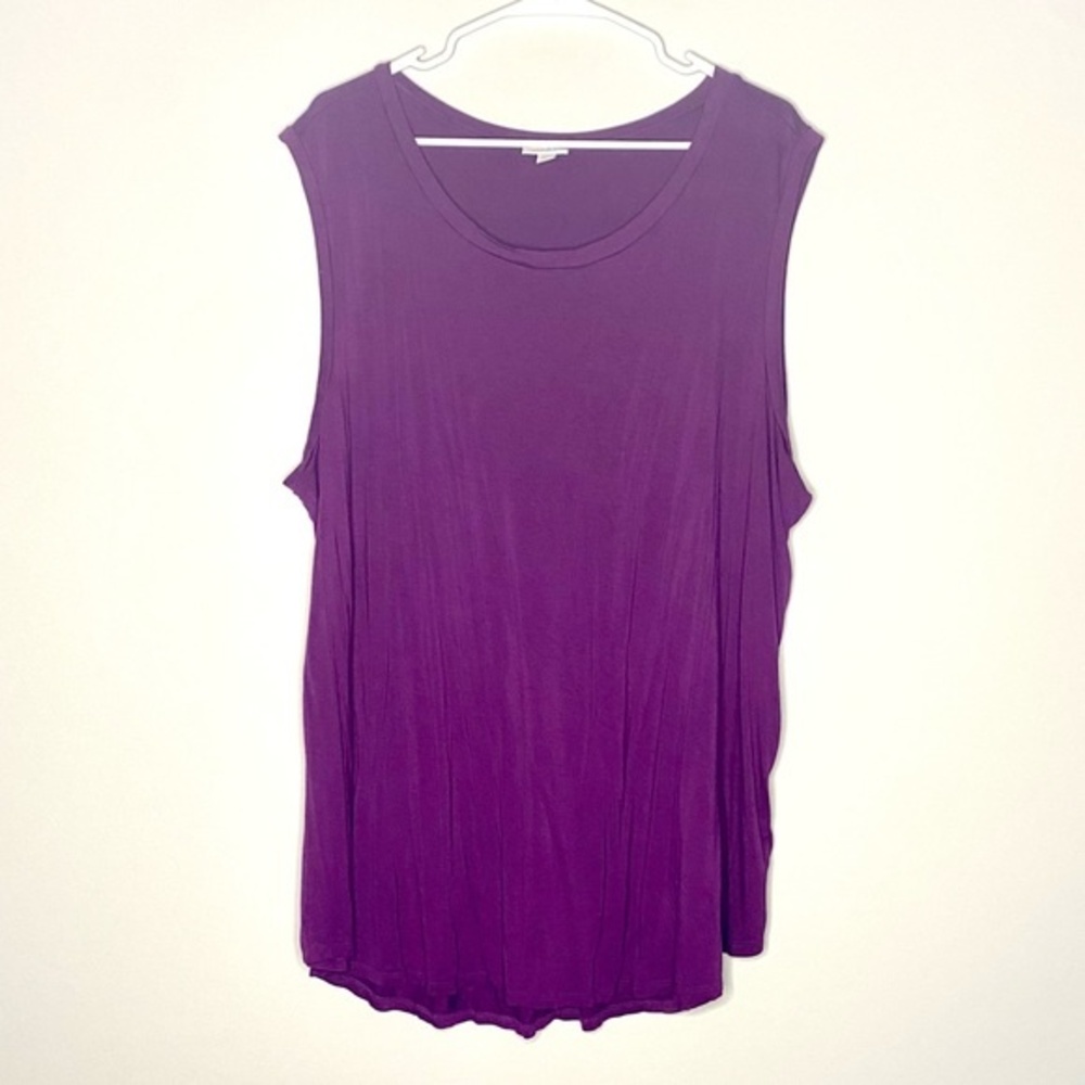 LuLaRoe Purple Minimalist Tank Top Size 3XL